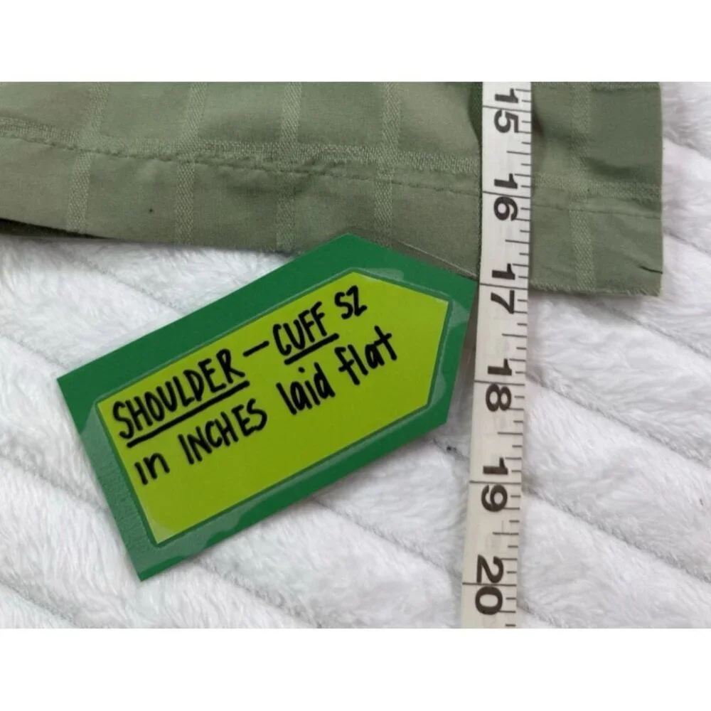 The Foundry Supply Short Sleeve Button Up Green Men's XLT - Picture 11 of 13